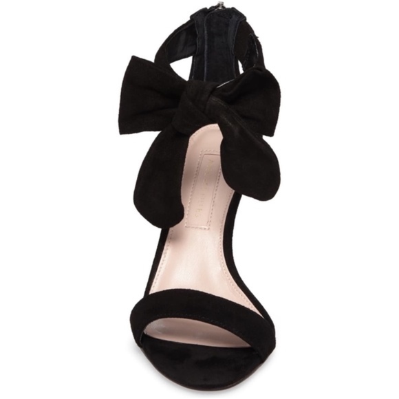 Avec Les Filles Jax Black Kid Suede Ankle Bow Pump leather - Picture 5 of 6